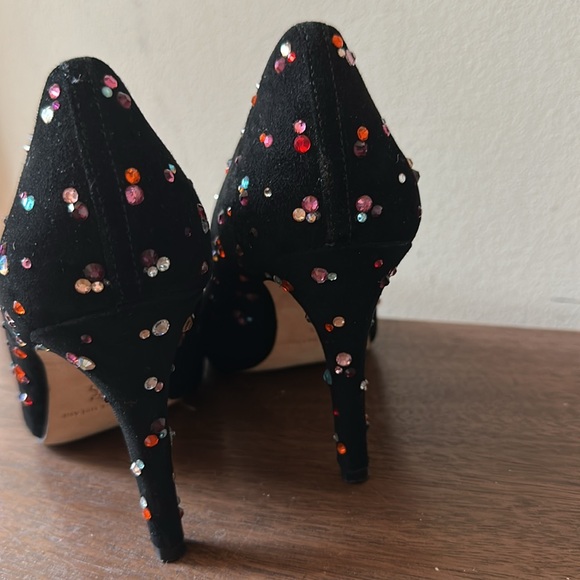 Antonio Melani Moneka Black Embellished Women's Heels - Picture 6 of 6